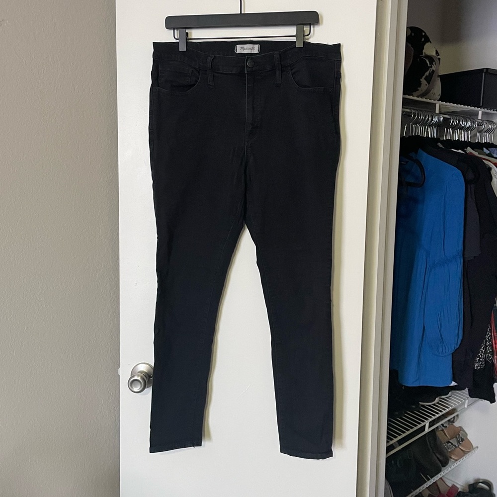 Black Madewell high waisted skinny jeans